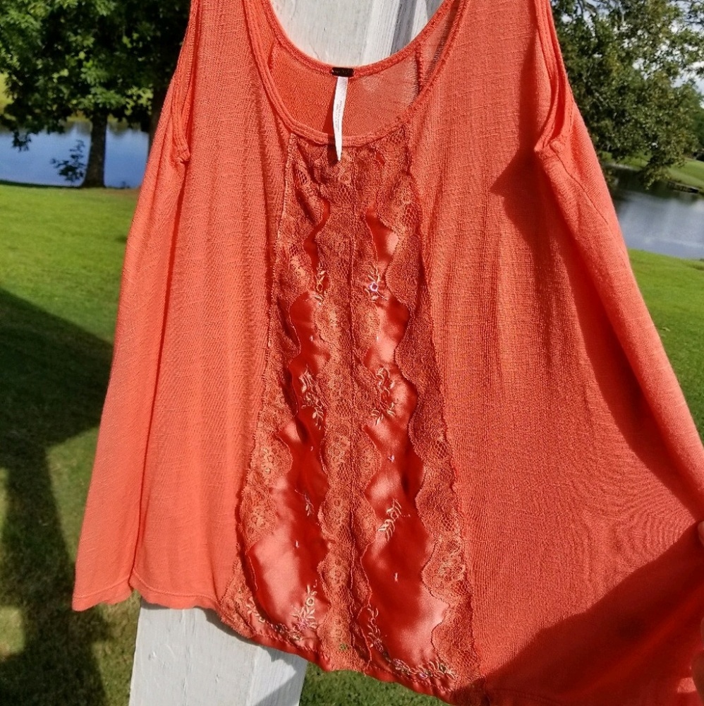 Free People Flowy Lacey Tank